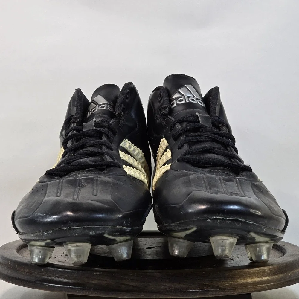 Adidas Predator‎ Powerserve Soccer Shoes Mens 10 Black Gold Cleats 2006 Model 44